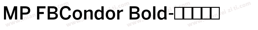 MP FBCondor Bold字体转换